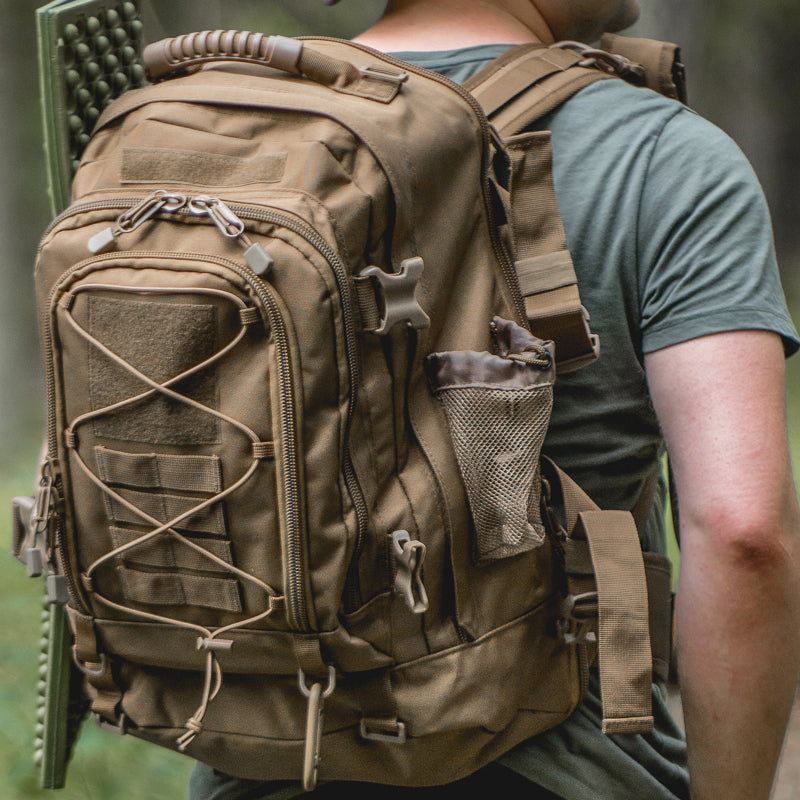 65L Tactical Backpack - Expandable Military Hiking Rucksack