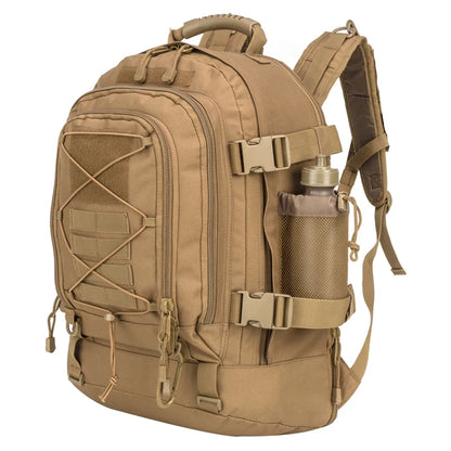 65L Tactical Backpack - Expandable Military Hiking Rucksack