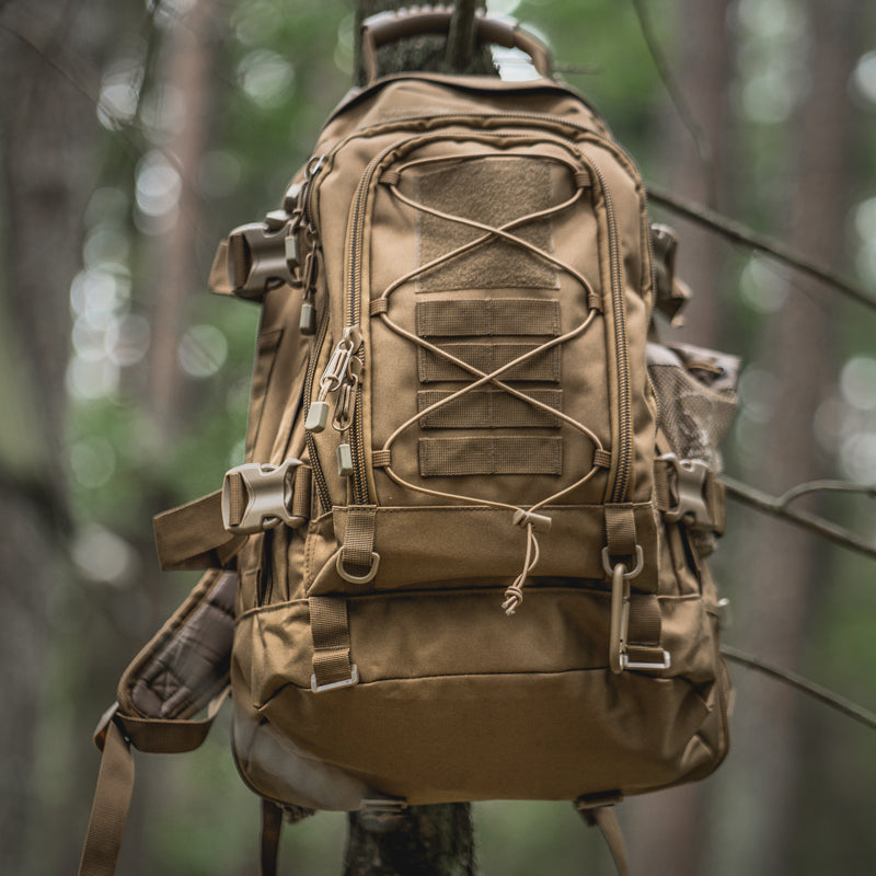 65L Tactical Backpack - Expandable Military Hiking Rucksack