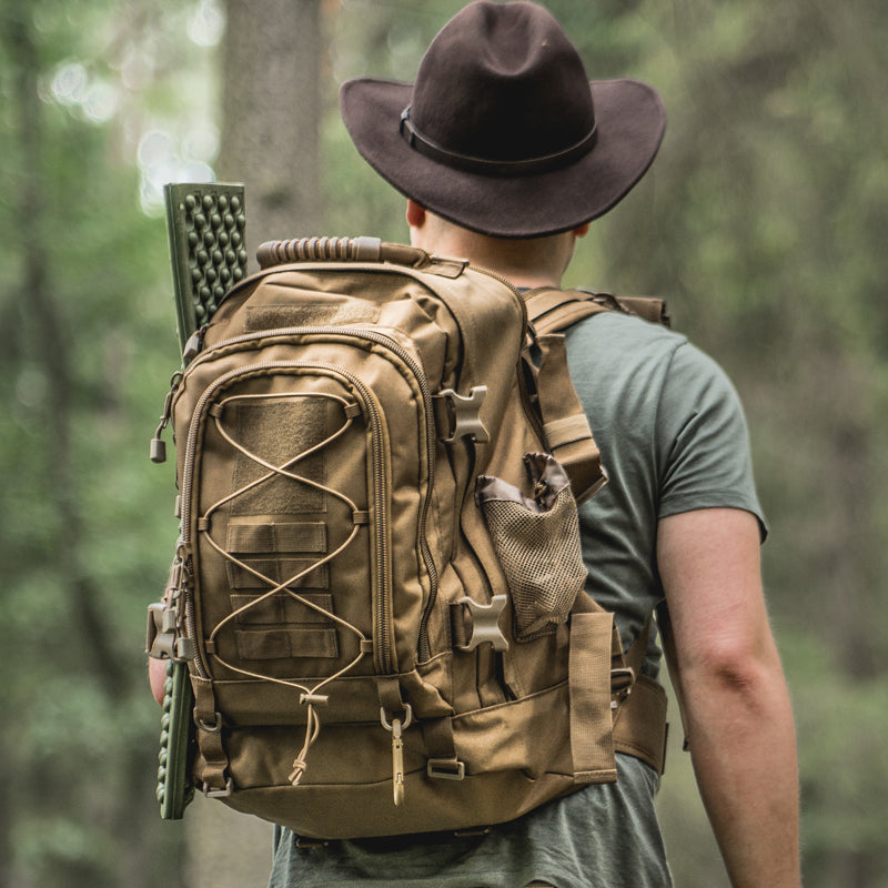 65L Tactical Backpack - Expandable Military Hiking Rucksack