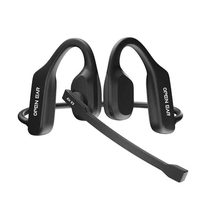 Bluetooth 5.3 Open Ear Wireless Headset with Dual Noise Cancelling Mic