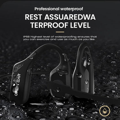 Bluetooth 5.3 Open Ear Wireless Headset with Dual Noise Cancelling Mic