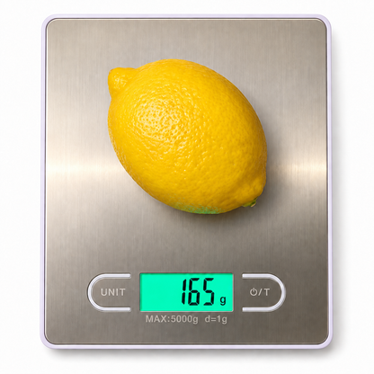 Kitchen Digital Food Scale for Cooking & Baking — Grams, Oz & Lbs, Tare Function