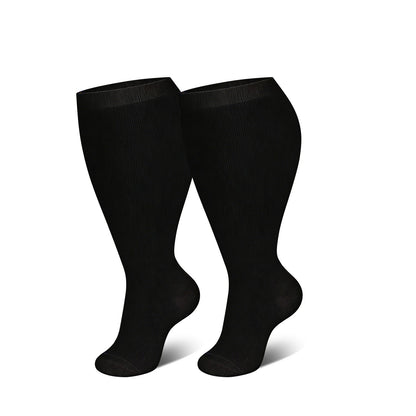 Plus Size Compression Socks 20-30 Mmhg for Men and Women Wide Calf 2XL