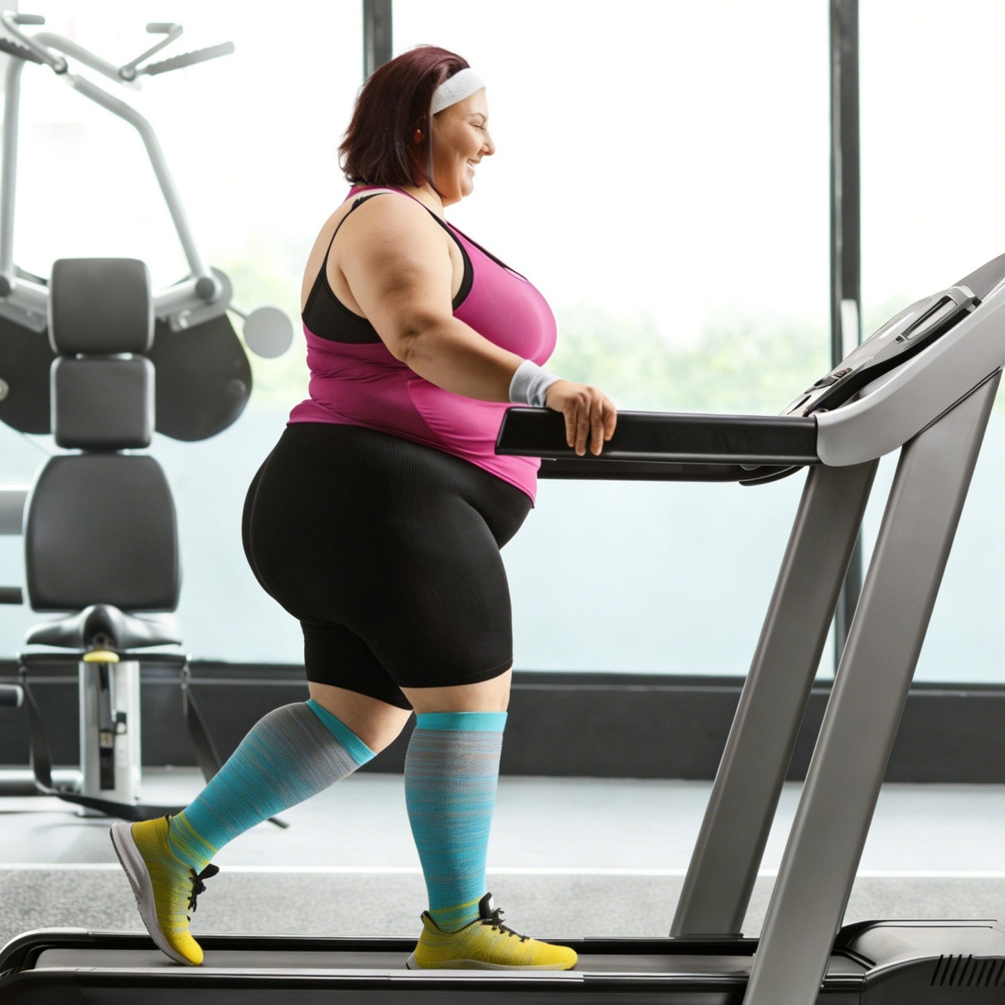 Plus Size Compression Socks 20-30 Mmhg for Men and Women Wide Calf 2XL