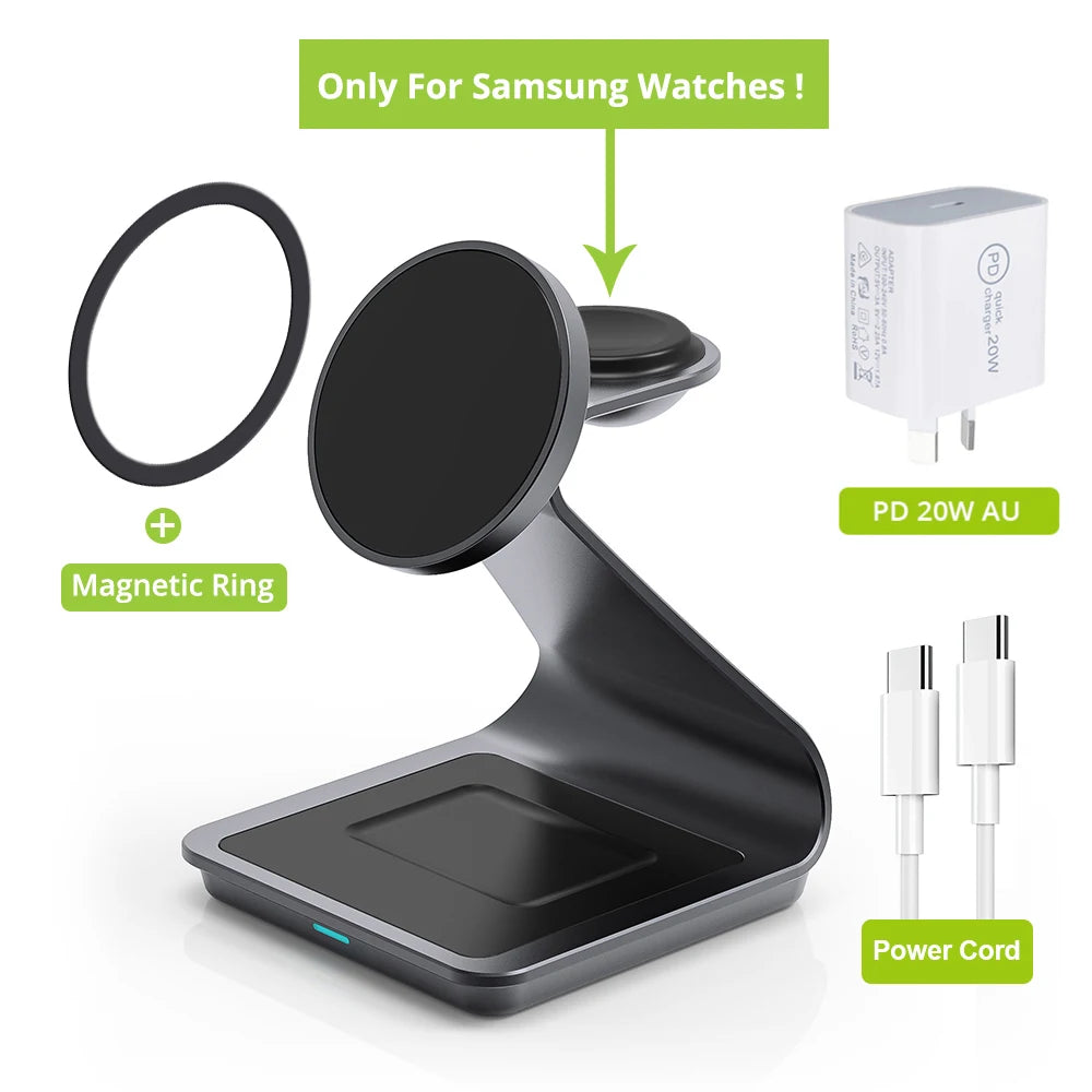 3-in-1 Fast Wireless Charger for Samsung Galaxy & Watch