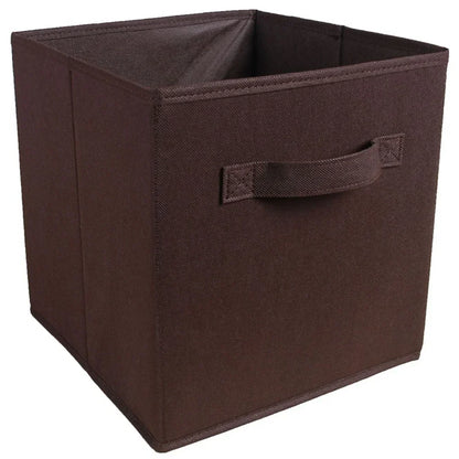Colorful Fabric Storage Cubes - 6 Pack Foldable Baskets