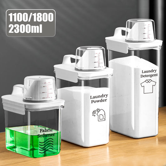 Airtight Laundry Detergent Dispenser - 1100/1800/2300ml Storage