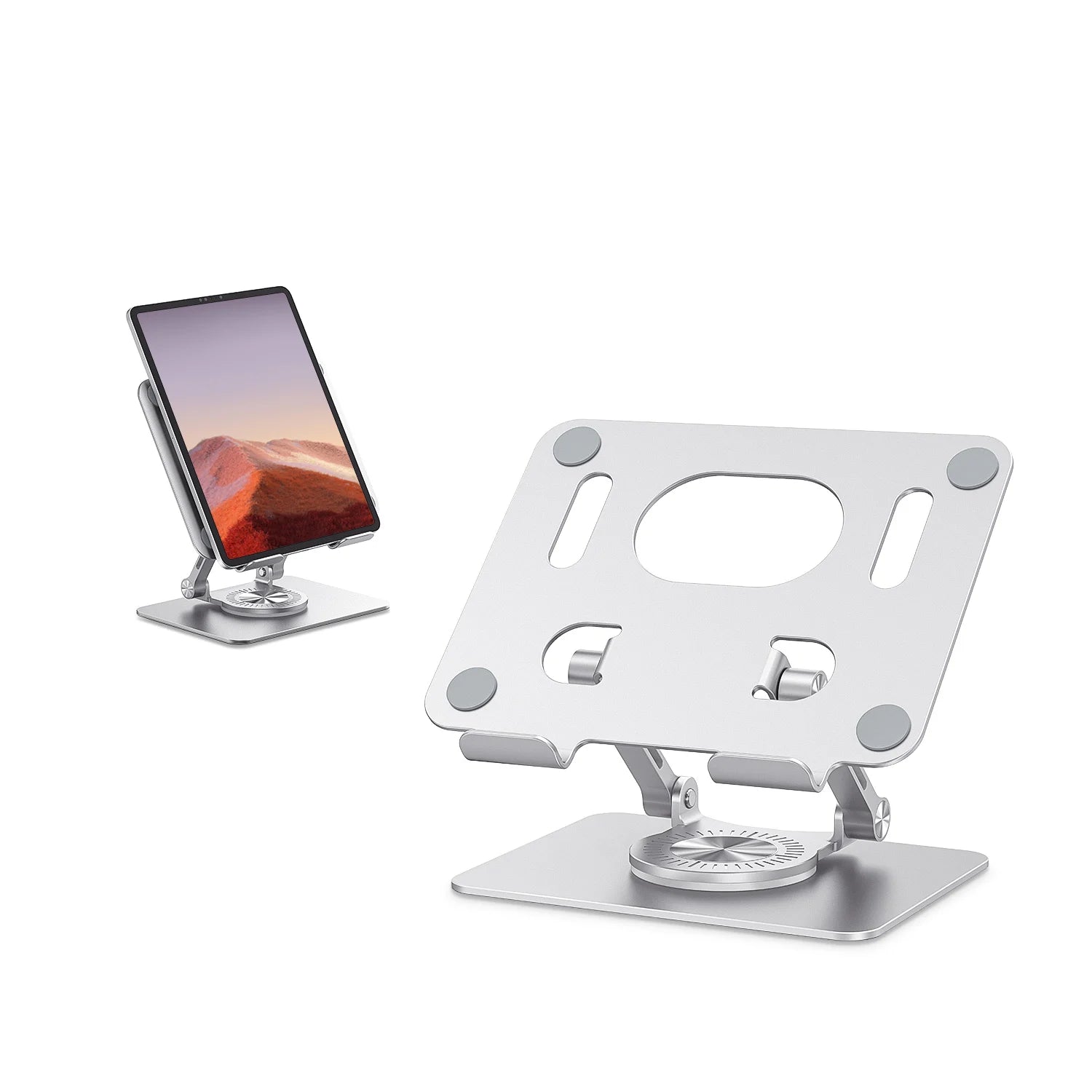 Aluminum Adjustable Tablet Stand 360° Swivel for iPad & Samsung