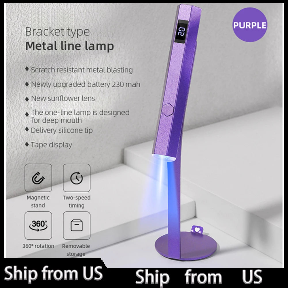 Portable UV Nail Lamp - Quick Dry Gel Polish Manicure