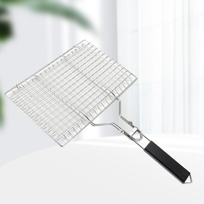 BBQ Grilling Basket Foldable Stainless Steel 8.6x12.6 Inch