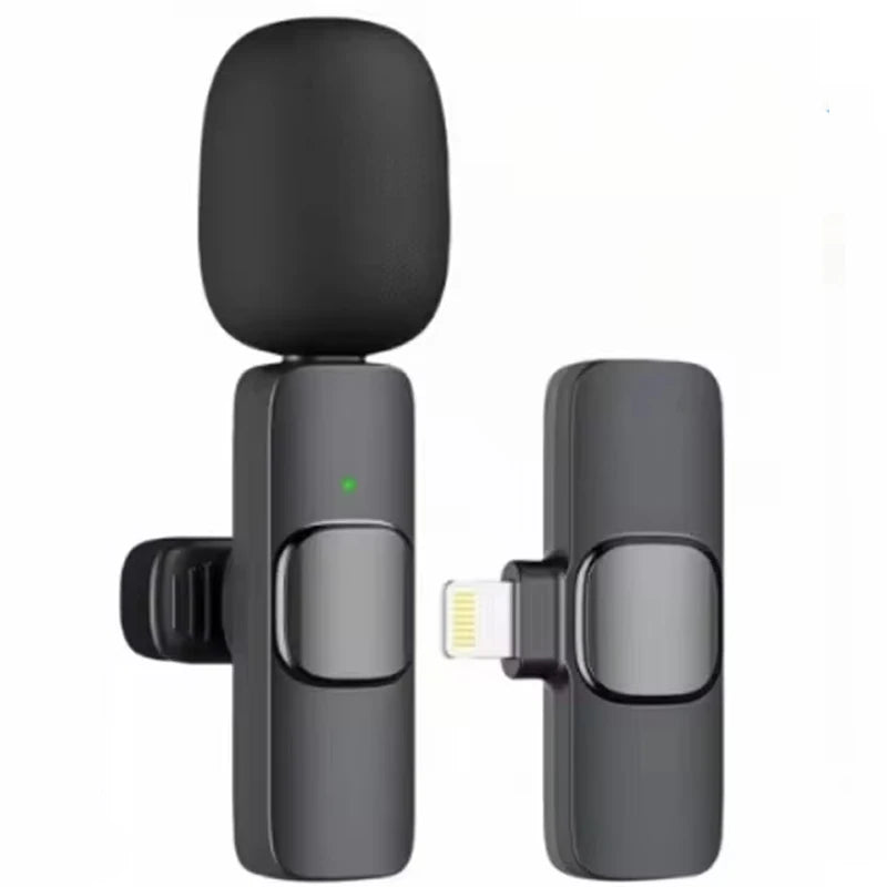 Wireless Lavalier Mic for iPhone/Android - Noise Reduction