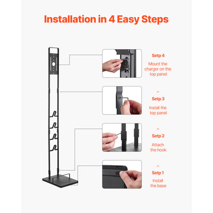 Dyson Vacuum Stand Holder - Stable, No-Drill, 4 Hooks