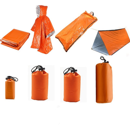 Emergency Tent & Gear Set: Stay Warm & Dry Outdoors