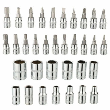 46PCS Metric Ratchet Wrench Kit - Professional Metalworking Tool
