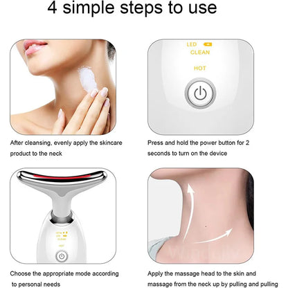 Anti-Wrinkle Facial Massager: 7 Colors Skin Tightening Device