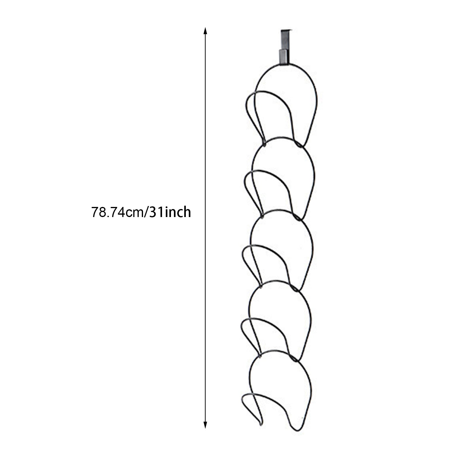 Space-Saving Wall-Mounted Clothes Hanger - No Punch Needed