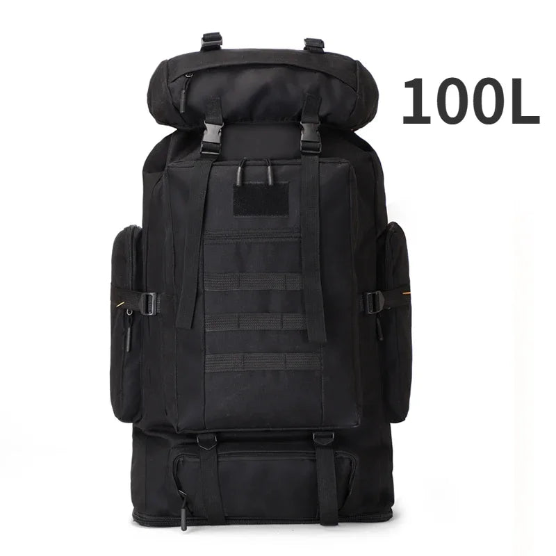 100L Tactical Hiking Backpack - Durable Outdoor Gear