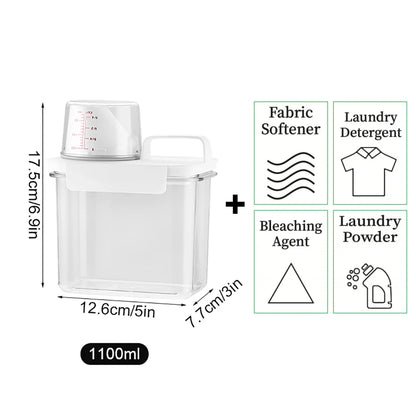 Airtight Laundry Detergent Dispenser - 1100/1800/2300ml Storage