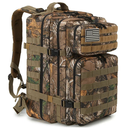45L Tactical Backpack - Large Outdoor Hiking & Camping Gear