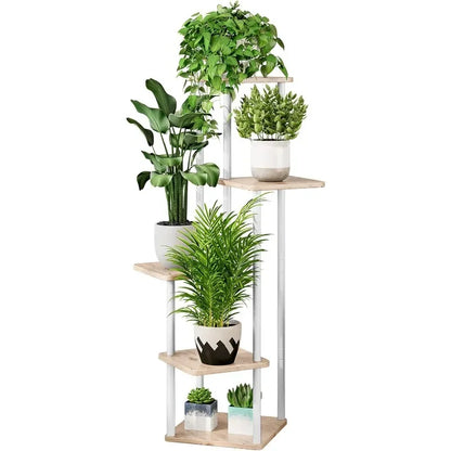 Indoor Metal Plant Stand: 5-Tier Corner Flower Display