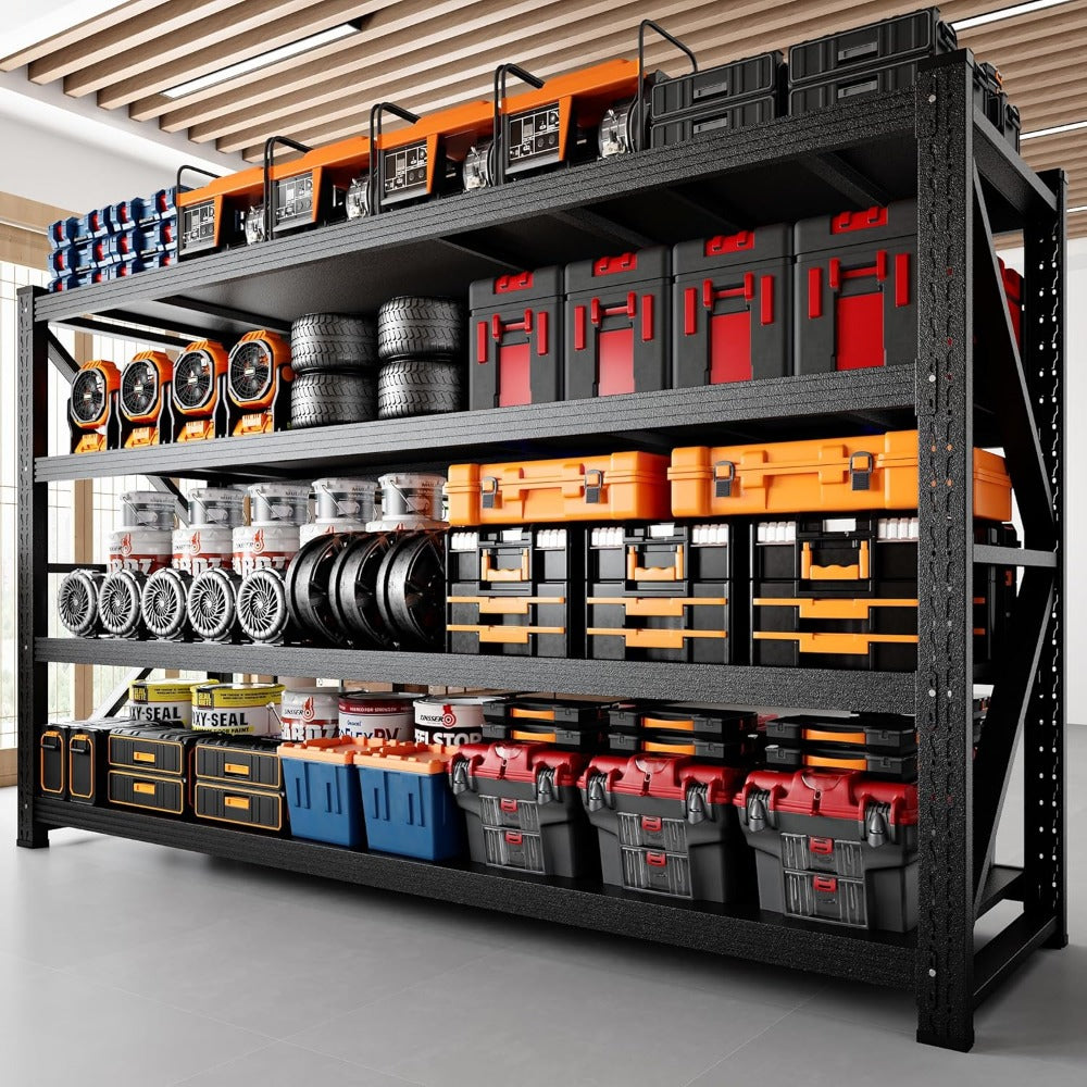 Heavy Duty Garage Shelving - 5000 lbs Capacity, Adjustable
