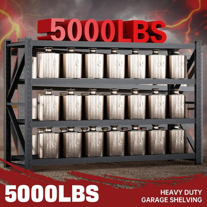 Heavy Duty Garage Shelving - 5000 lbs Capacity, Adjustable