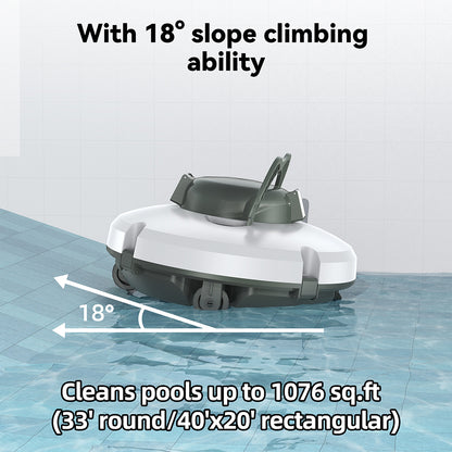 Redkey S100 Cordless Pool Cleaner - 130 Min Runtime, Self-Parking