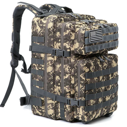 45L Tactical Backpack - Large Outdoor Hiking & Camping Gear