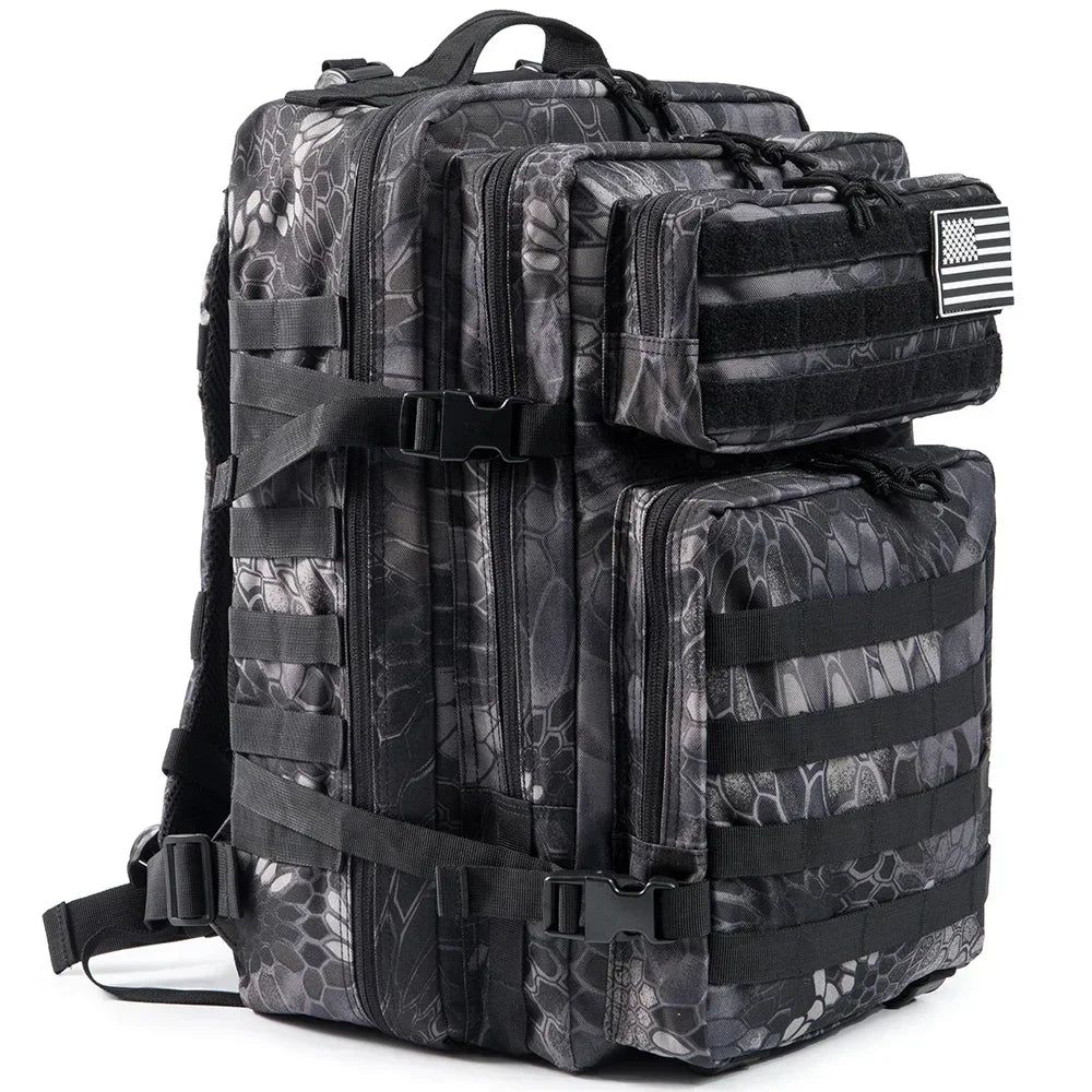 45L Tactical Backpack - Large Outdoor Hiking & Camping Gear