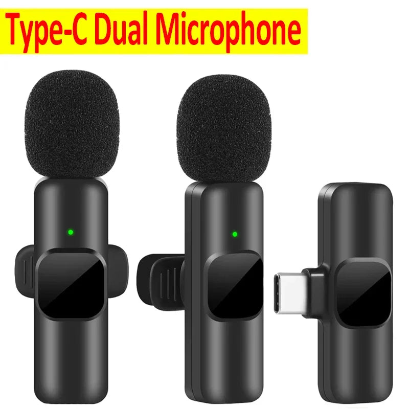 Wireless Lavalier Mic for iPhone/Android - Noise Reduction