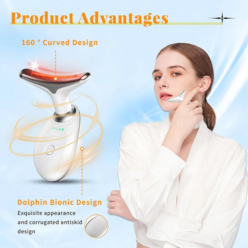 Anti-Wrinkle Facial Massager: 7 Colors Skin Tightening Device