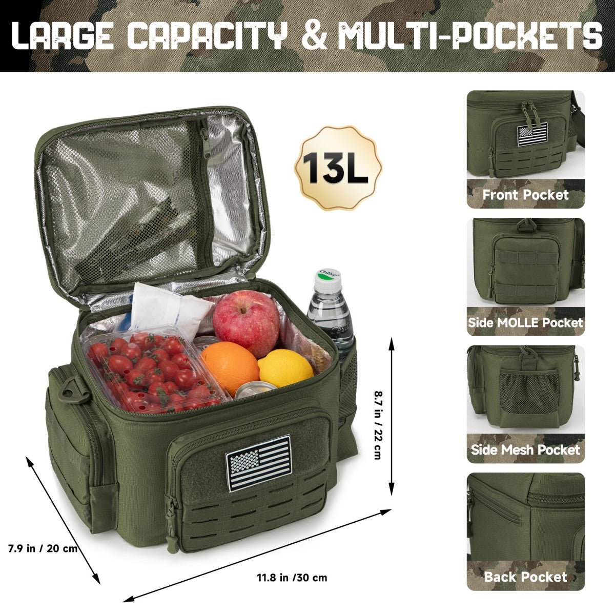 Tactical Lunch Box for Men - Heavy Duty, Leakproof, Insulated