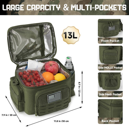 Tactical Lunch Box for Men - Heavy Duty, Leakproof, Insulated