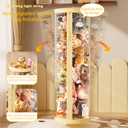 Transparent Doll Storage Box with Lid - Perfect for Toys & Decor