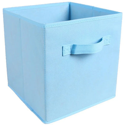 Colorful Fabric Storage Cubes - 6 Pack Foldable Baskets