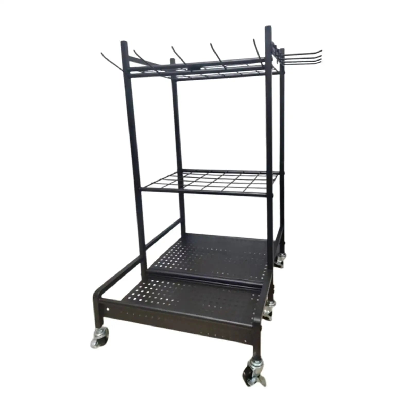 Garden Tool Organizer Rack - Space-Saving Carbon Steel Holder