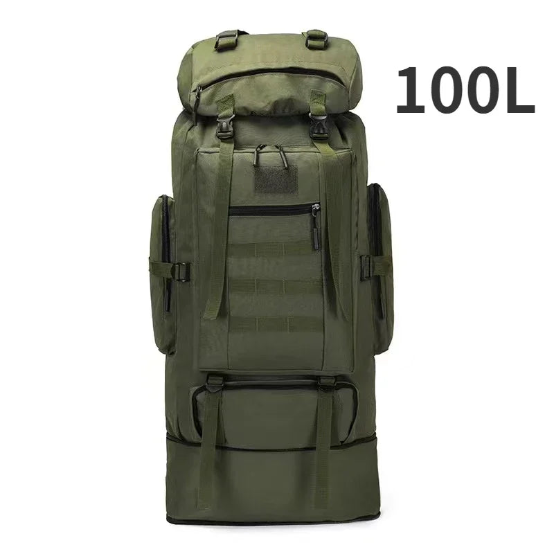 100L Tactical Hiking Backpack - Durable Outdoor Gear