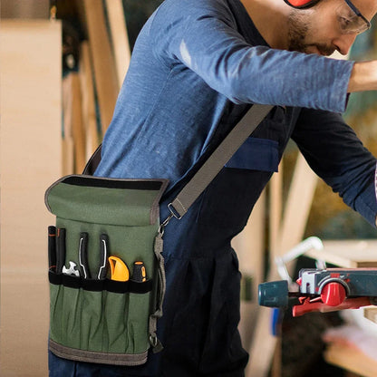 Portable Heavy-Duty Tool Bag with Detachable Pouch
