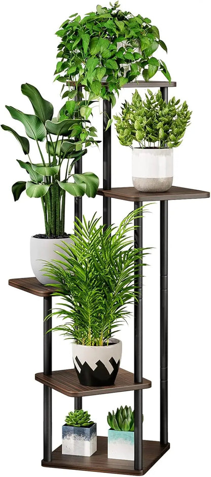 Indoor Metal Plant Stand: 5-Tier Corner Flower Display