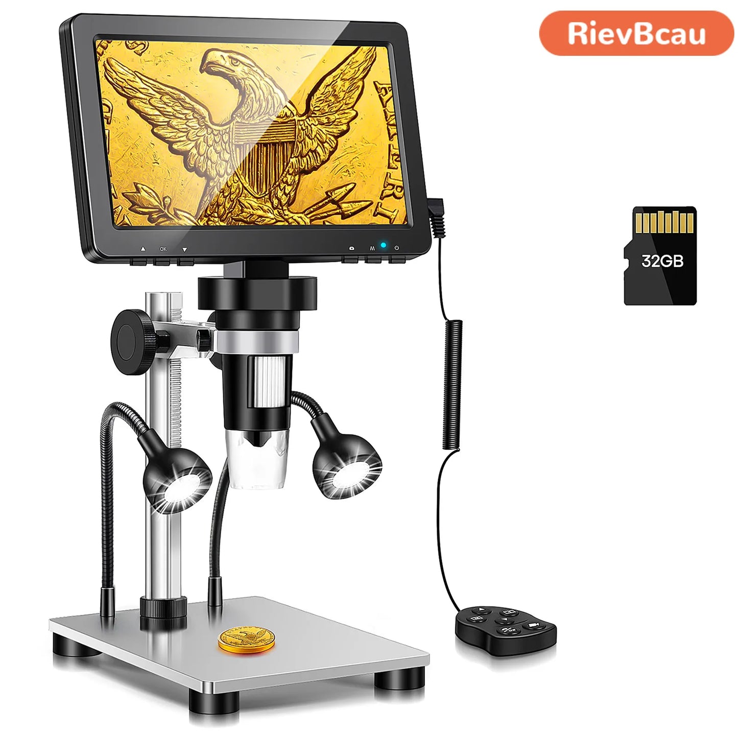 Digital Microscope 1200X Magnification HD USB with 10 LED Light