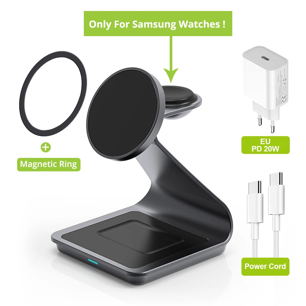 3-in-1 Fast Wireless Charger for Samsung Galaxy & Watch