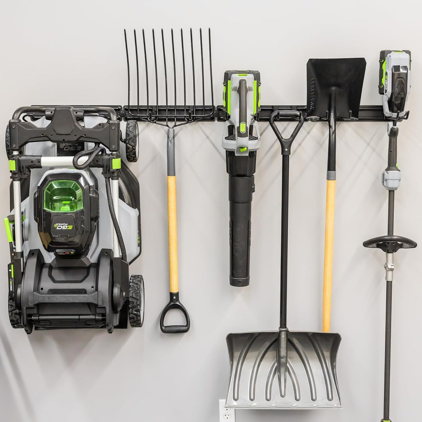 Garage Tool Organizer Wall Mount - Heavy Duty 64" Rack