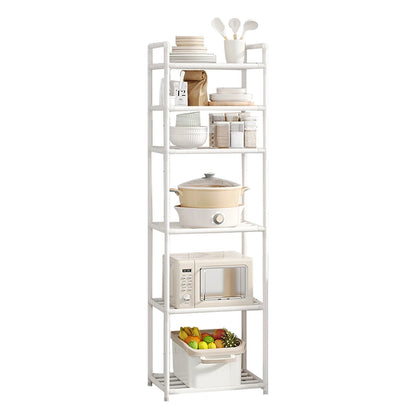 6 Tier Metal Storage Shelf - Versatile Kitchen & Bathroom Rack