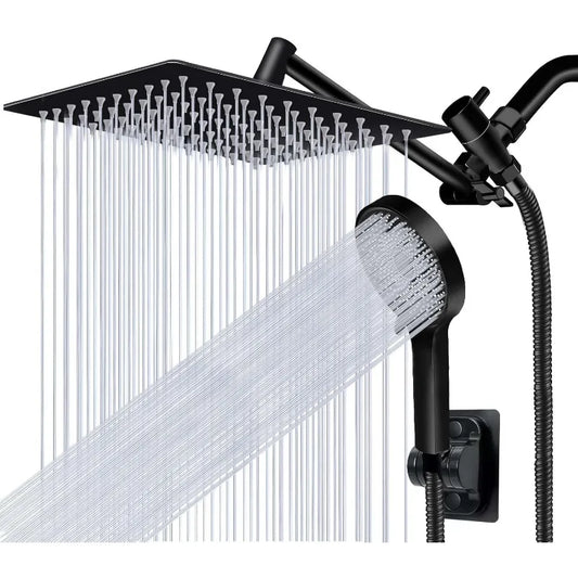 High Pressure Rain Shower Head Combo with Handheld & Extension
