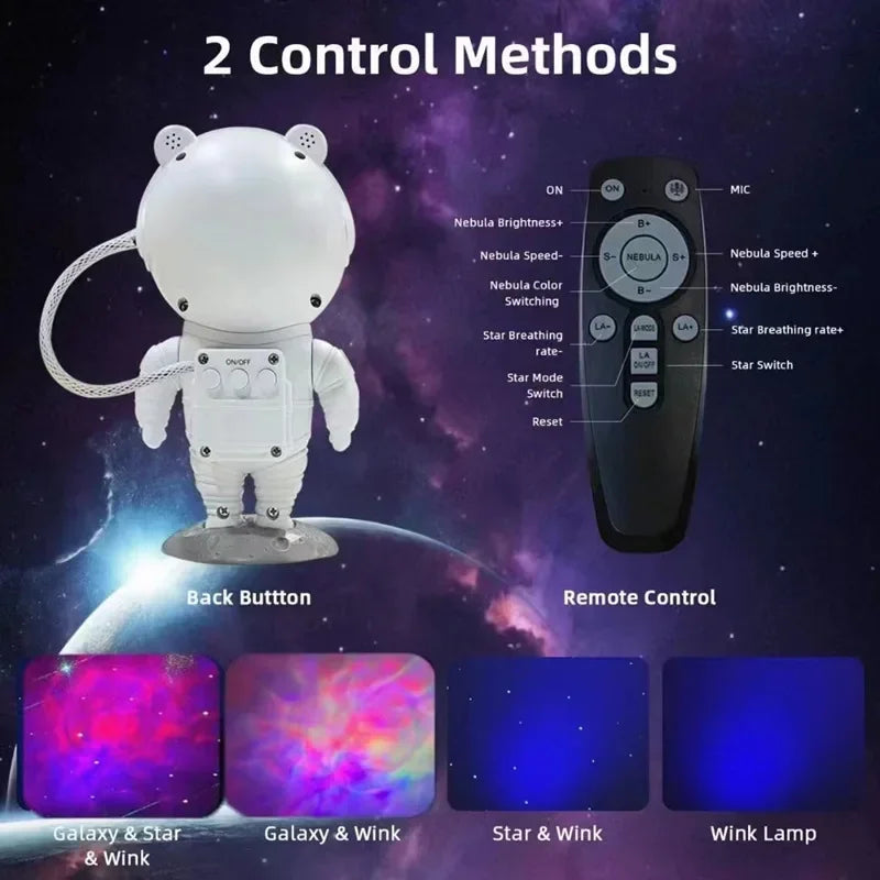 Bluetooth Astronaut Starry Sky Projector for Children's Room