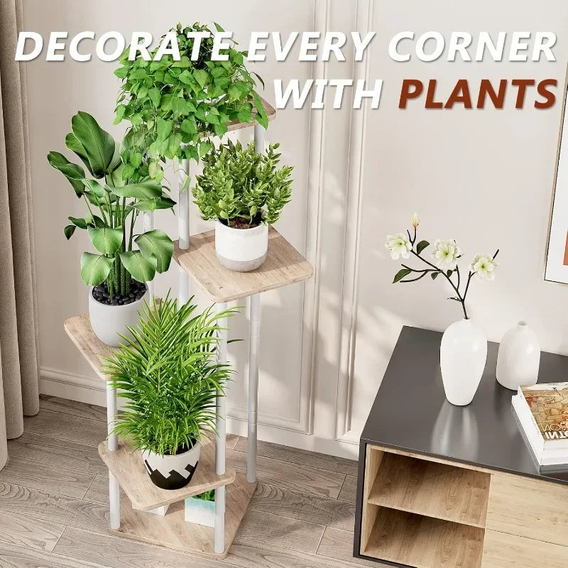 Indoor Metal Plant Stand: 5-Tier Corner Flower Display