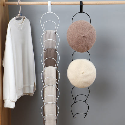 Space-Saving Wall-Mounted Clothes Hanger - No Punch Needed