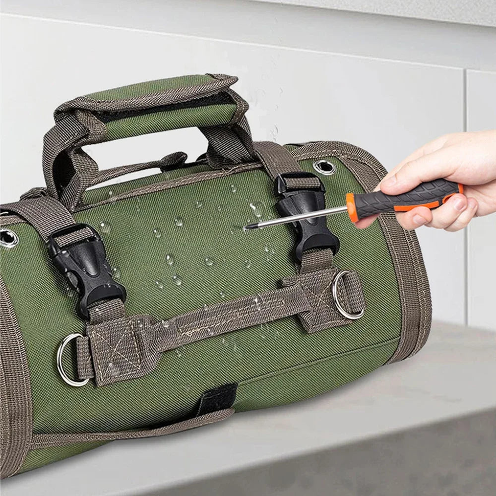 Portable Heavy-Duty Tool Bag with Detachable Pouch