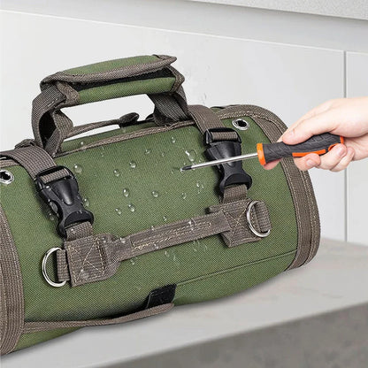 Portable Heavy-Duty Tool Bag with Detachable Pouch